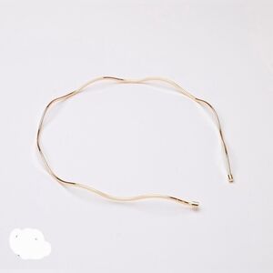 Minimalist Gold Women's Wavy Headband BNIB